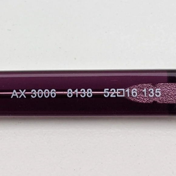 🕶️Armani Exchange AX3006 8138  Eyeglasses 52/16 135 /KAB247🕶️ - Picture 3 of 6